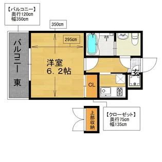 エステートモア鳥飼NOVA【2階】の間取り