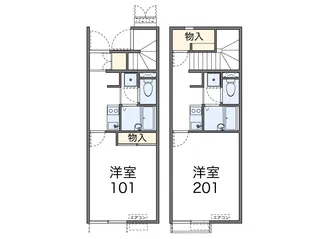 フォレスト コート【1階】の間取り