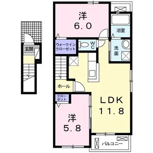 アークヒルズJ【2階】の間取り