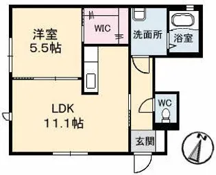 ヴィラグレイス 2番館【1階】の間取り