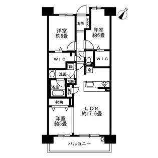 グランセレッソ横濱戸塚【6階】の間取り