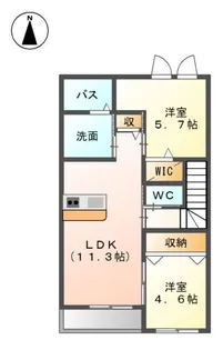 アットホーム【2階】の間取り