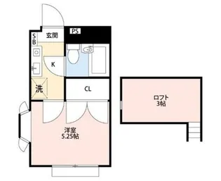 ビューシティー富士見台【1階】の間取り