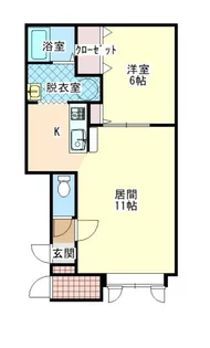 ラルジュA【2階】の間取り