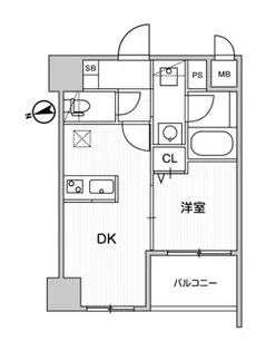 Weave Base OMORI【6階】の間取り