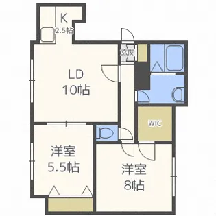 シルキー厚別東II【2階】の間取り