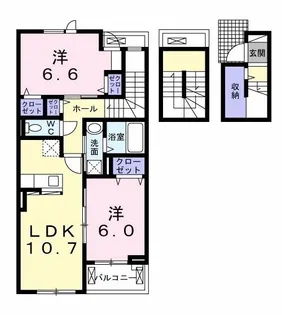 セレッソB【3階】の間取り