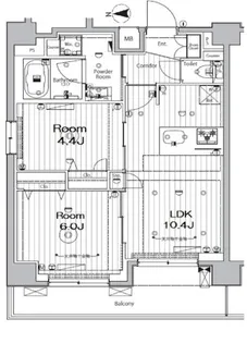 メイクス錦糸町【7階】の間取り
