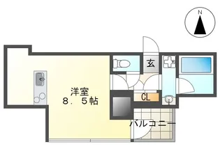 VILLA CIELO【6階】の間取り