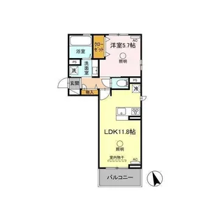 アレシア【3階】の間取り