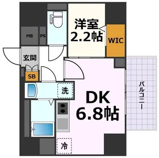 CREST TAPP東別院【15階】の間取り