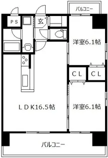 RUSSIE博多駅【12階】の間取り