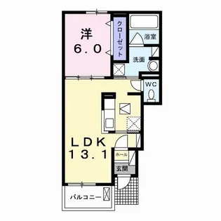 クローバー【1階】の間取り