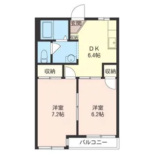 メゾンイースト初石【2階】の間取り