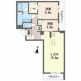 シャーメゾン ウィステリア【4階】の間取り