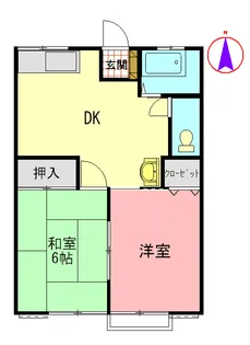 レクリオB【1階】の間取り