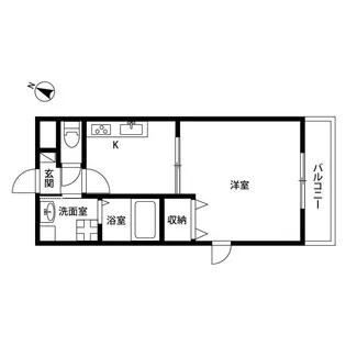 アムール 諸福A【1階】の間取り