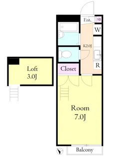 ガーデントゥリー【2階】の間取り