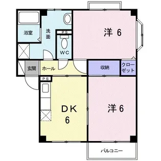 サニーコートC【2階】の間取り