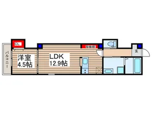ルッソ ソレイユ 川越1番館【1階】の間取り