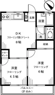 第一飯島荘【2階】の間取り