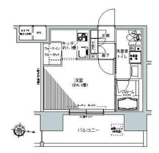 パークキューブ板橋本町【12階】の間取り