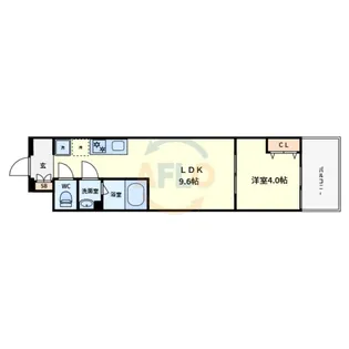AND TERRACE文の里【2階】の間取り
