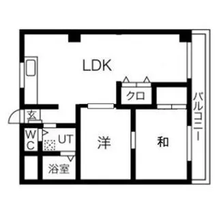 ハッピーコート三宅【5階】の間取り