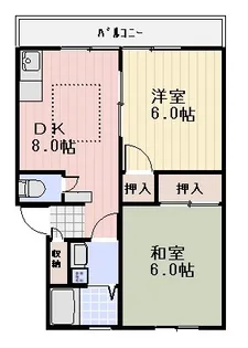 メゾンウメジマ【2階】の間取り