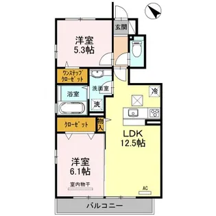 エスポワールI【1階】の間取り