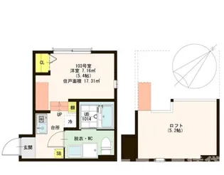 ロンプラジュ西加平【1階】の間取り