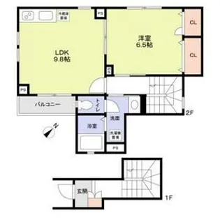 Passerelle【2階】の間取り