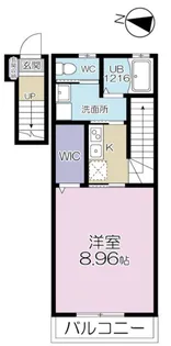 エスパーダ小竹町【2階】の間取り