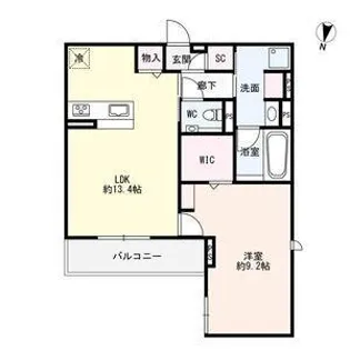 セレスティア城西【2階】の間取り