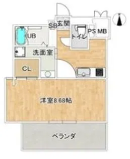 岩伸ヴィルブーケ湯里【3階】の間取り