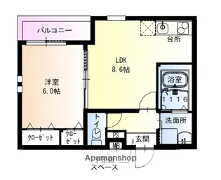 フジパレス岸和田駅前I番館【1階】の間取り