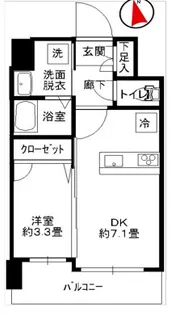 アルティジャーノD’s谷塚【8階】の間取り