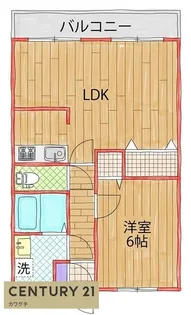 ユゾン【5階】の間取り