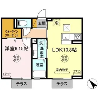 パーシモン【1階】の間取り
