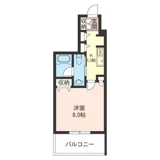 エスティメゾン三軒茶屋II【3階】の間取り