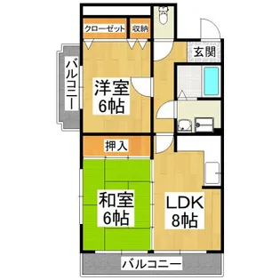 ソファイン深井【5階】の間取り