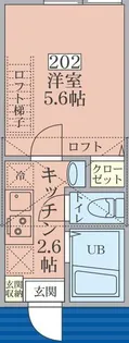 リシェス生田【2階】の間取り