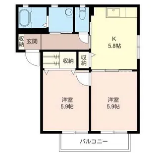 Soleado【1階】の間取り