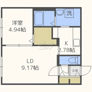 SAKURAコンフォートK【4階】の間取り