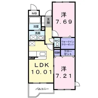 ジェルメ【2階】の間取り