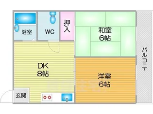ウィステリア北島2号館【2階】の間取り