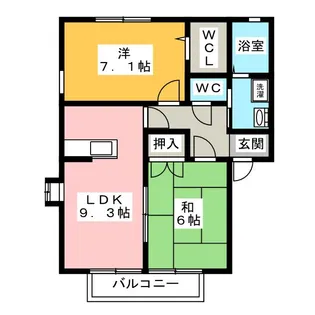 ウッディー6【2階】の間取り