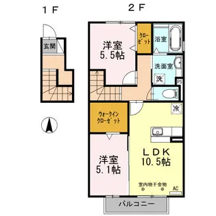 Fresco【2階】の間取り