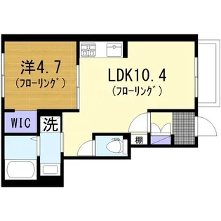ブランフィルズ鶴間【1階】の間取り