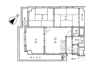 クバルチーラ帝塚山【3階】の間取り